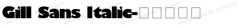 Gill Sans ltalic字体转换